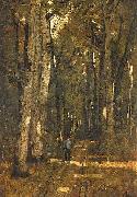 Laszlo Paal In the Forest of Fontainebleau oil painting